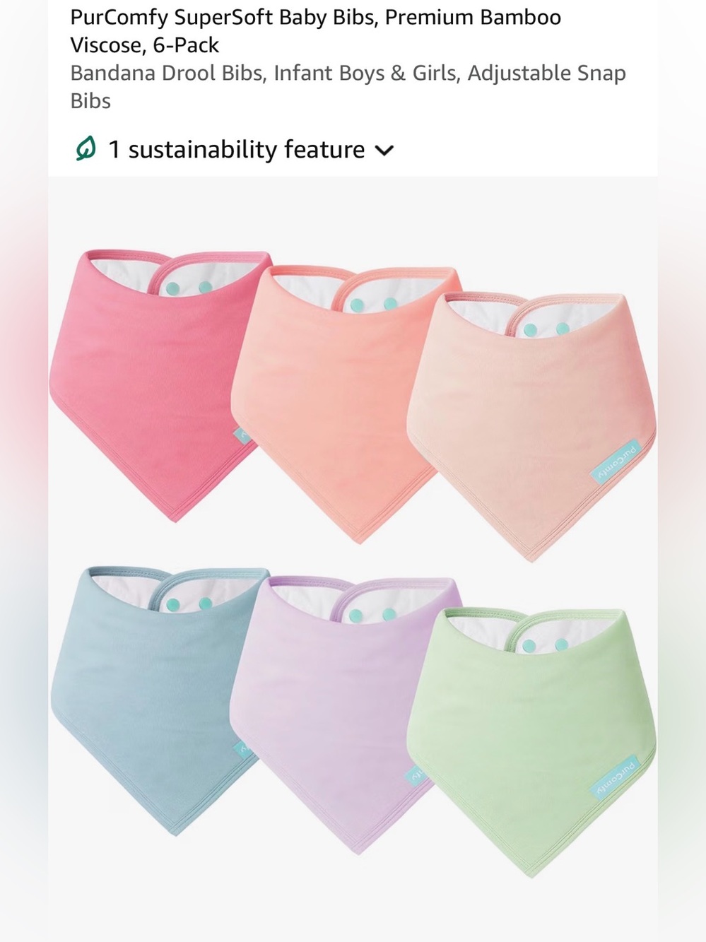 Put Comfy- Baby Bandana Bibs - 0-6 months